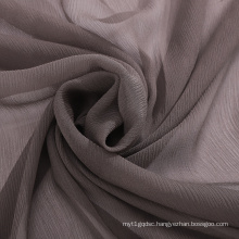 6A Sheer 8M/M Khaki silk yoryu georgette fabric for curtain and clothes